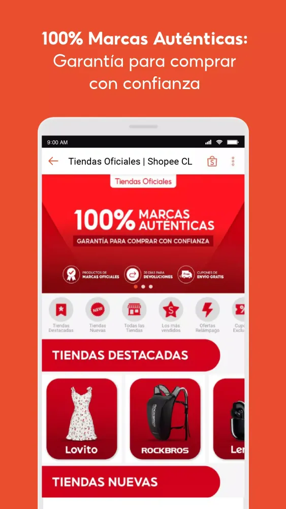 Capturas de pantalla de Shopee