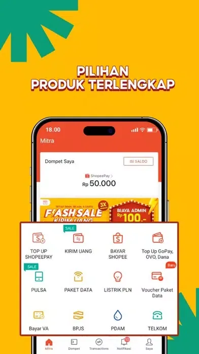 Скриншоты Mitra Shopee: Kirim Uang, PPOB