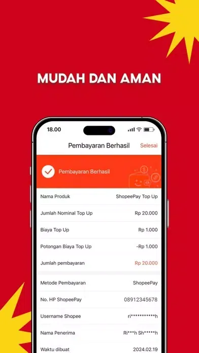 Скриншоты Mitra Shopee: Kirim Uang, PPOB