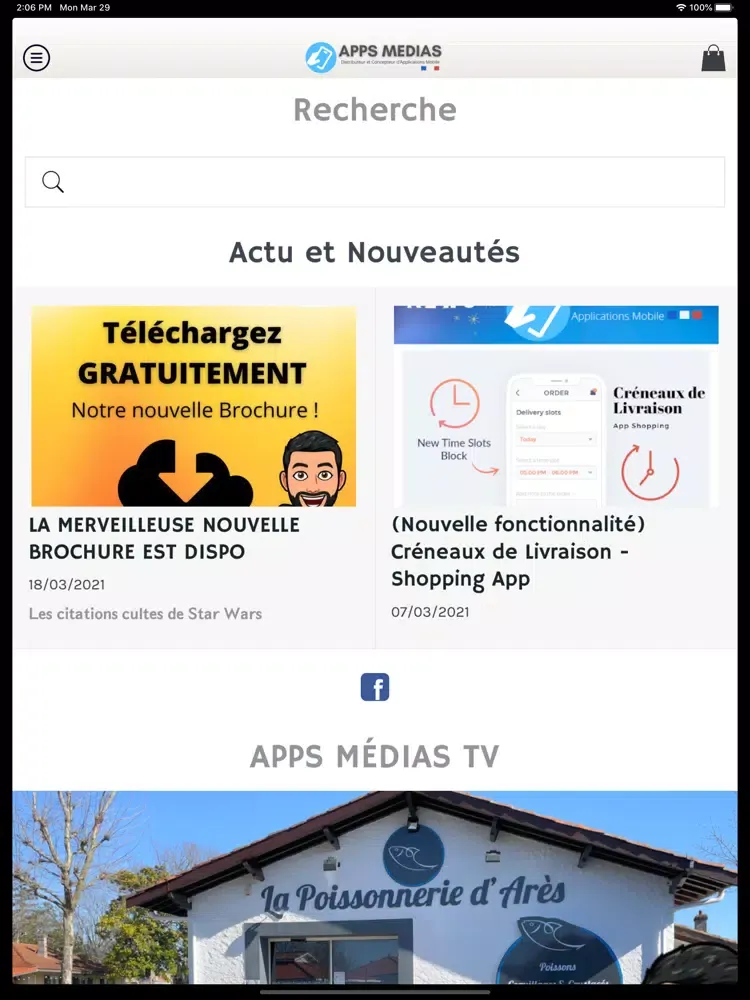 Apps Médias iPad  Screenshots