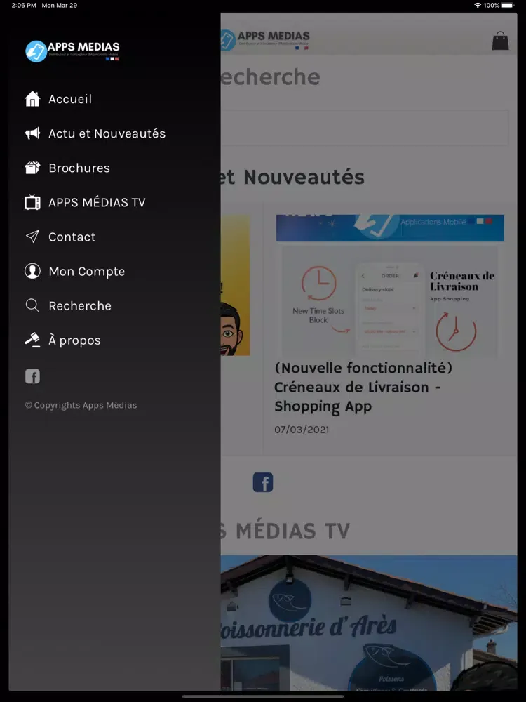 Apps Médias iPad  Screenshots