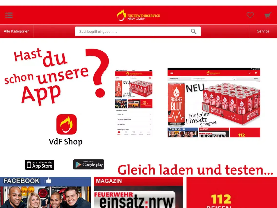 VdF Shop iPad  Screenshots