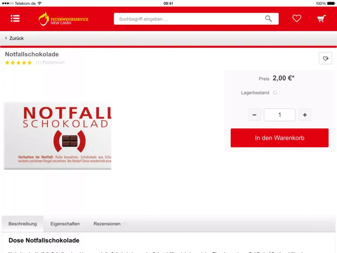 VdF Shop iPad  Screenshots