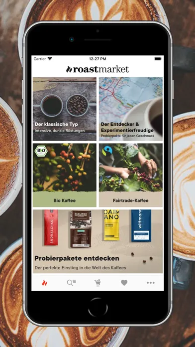 Скриншоты roastmarket - Kaffee Online