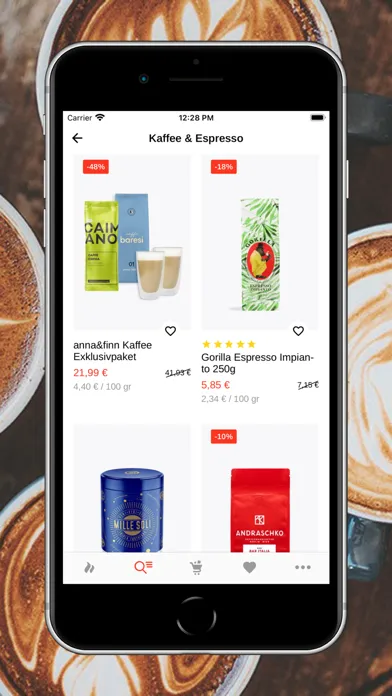 Скриншоты roastmarket - Kaffee Online