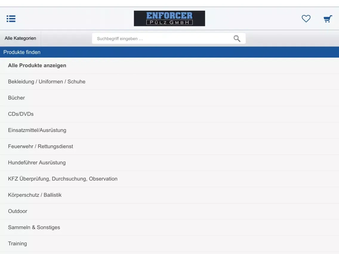 Enforcer-Shop iPad  Screenshots