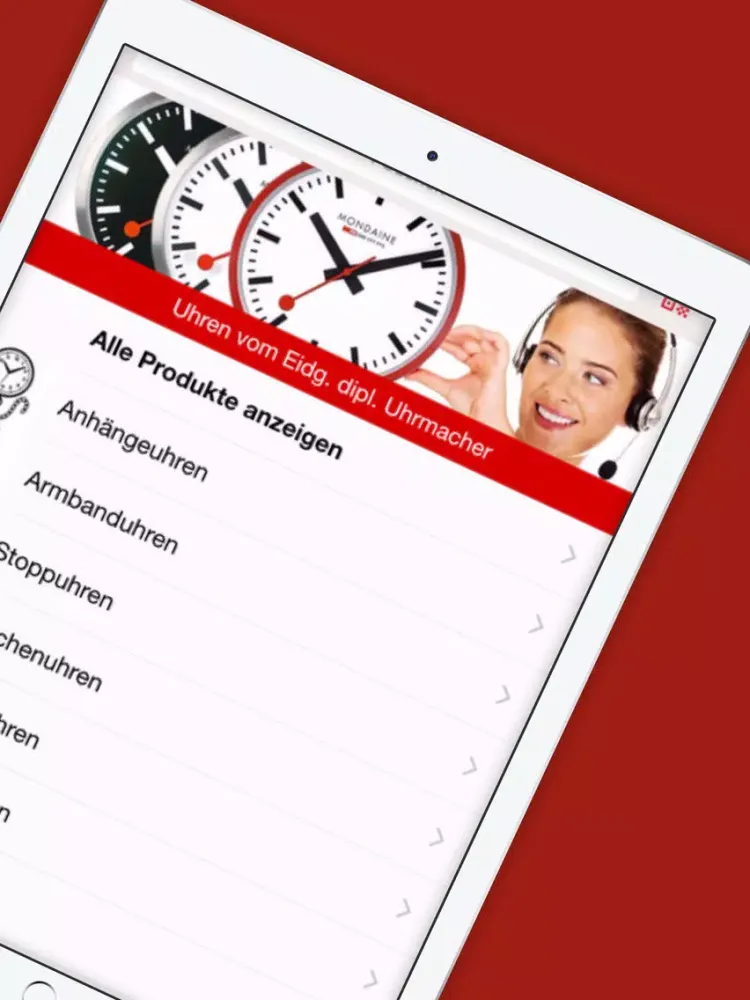 Screenshot di UHREN-SHOP.ch iPad 
