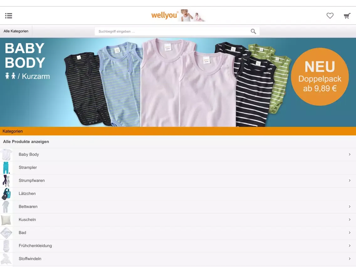 Скриншоты wellyou-shop.de iPad 