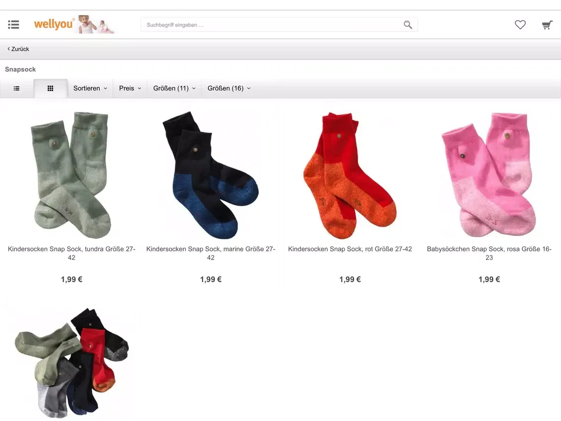 Скриншоты wellyou-shop.de iPad 