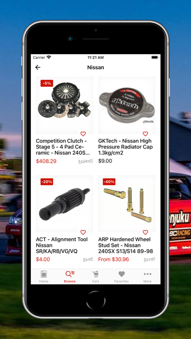 Capturas de tela do Enjuku Racing Parts, LLC