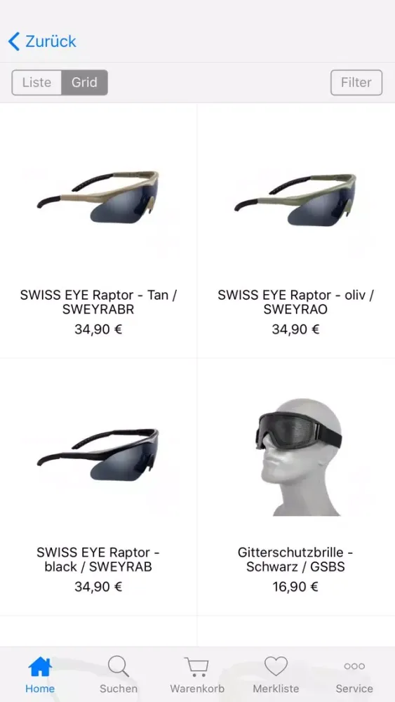Tangkapan skrin softair-professional.de