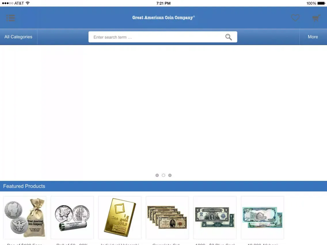 Great American Coin Company iPad  Screenshots