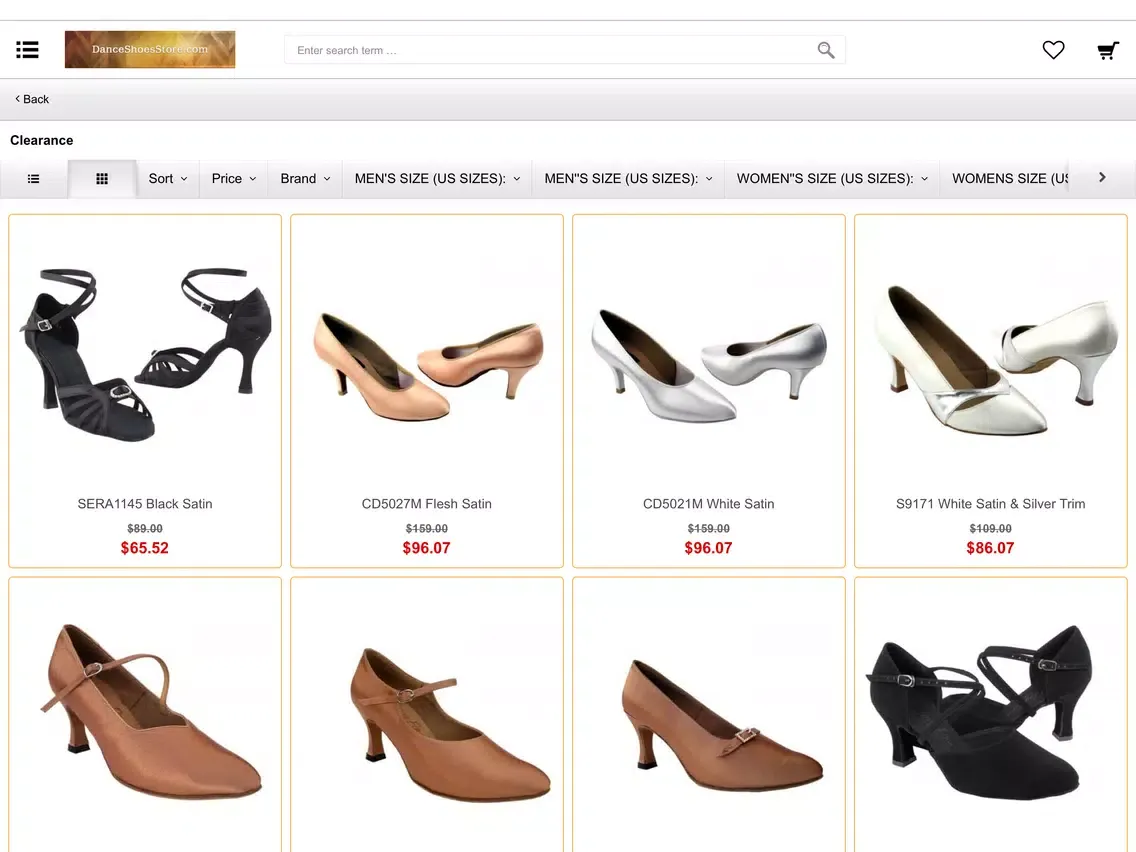 Capturas de pantalla de Dance Shoes Store iPad 