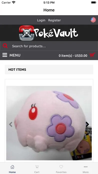 Capturas de tela do Poke Vault
