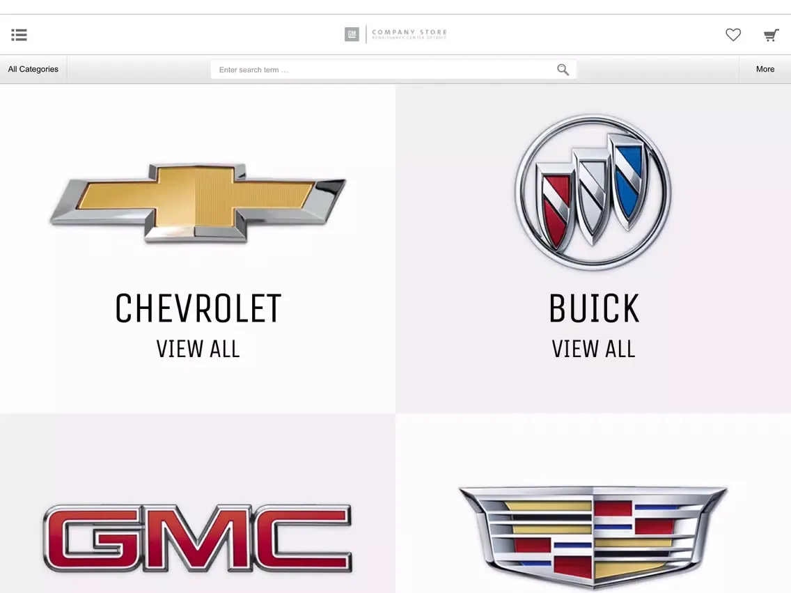 GM Company Store iPad  Screenshots