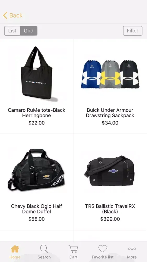 GM Company Store Screenshots