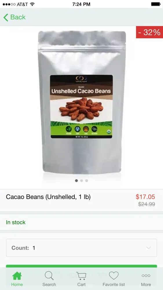 Capturas de tela do Optimally Organic Store