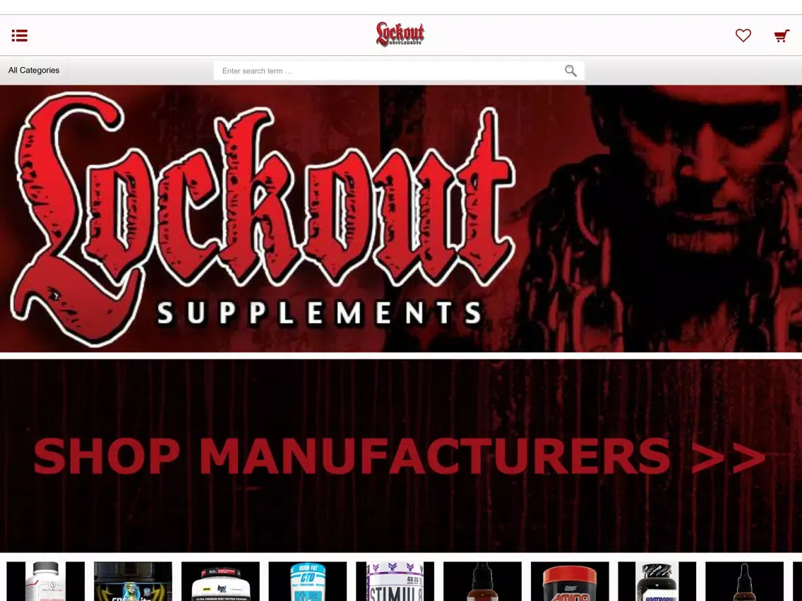 Tangkapan layar Lockout Supplements iPad 