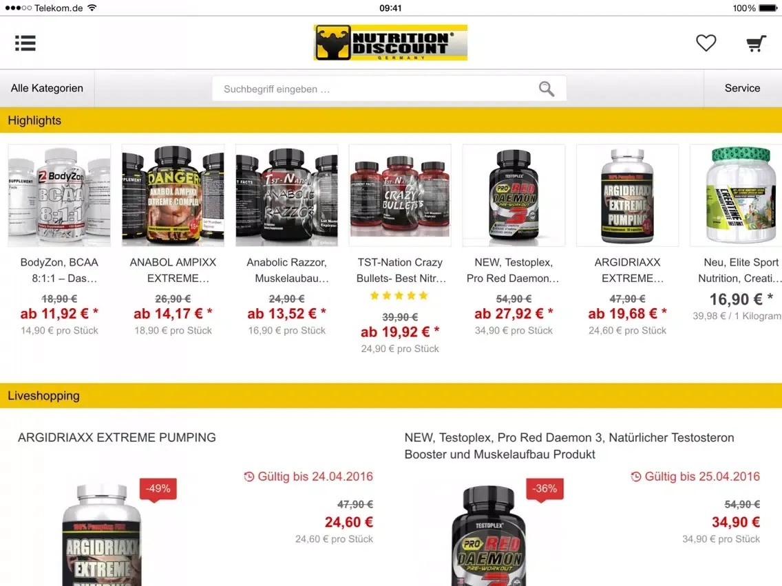 ภาพหน้าจอของ NDG Nutrition Discount iPad 