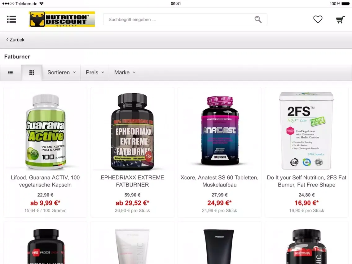 ภาพหน้าจอของ NDG Nutrition Discount iPad 