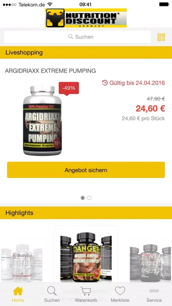 ภาพหน้าจอของ NDG Nutrition Discount