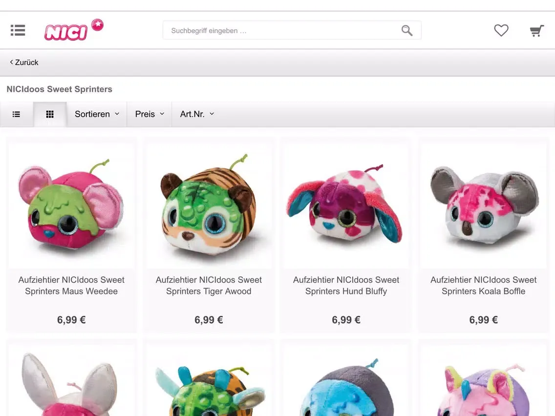 Captures d'écran de NICI Shop iPad 