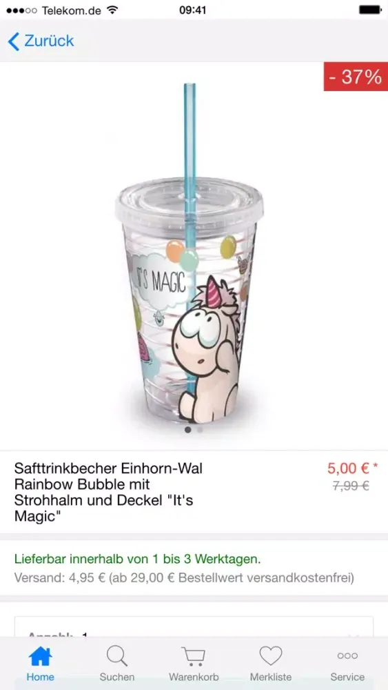 Captures d'écran de NICI Shop