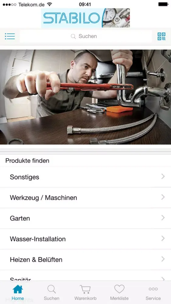 Zrzuty ekranu Stabilo Sanitär Mobile Shop