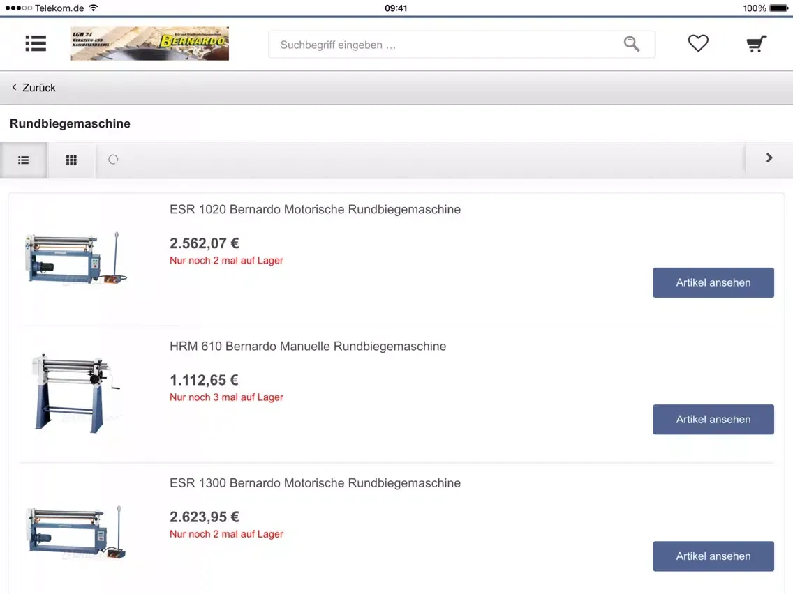 LGH 24 Bernardo Maschinen iPad 應用截圖