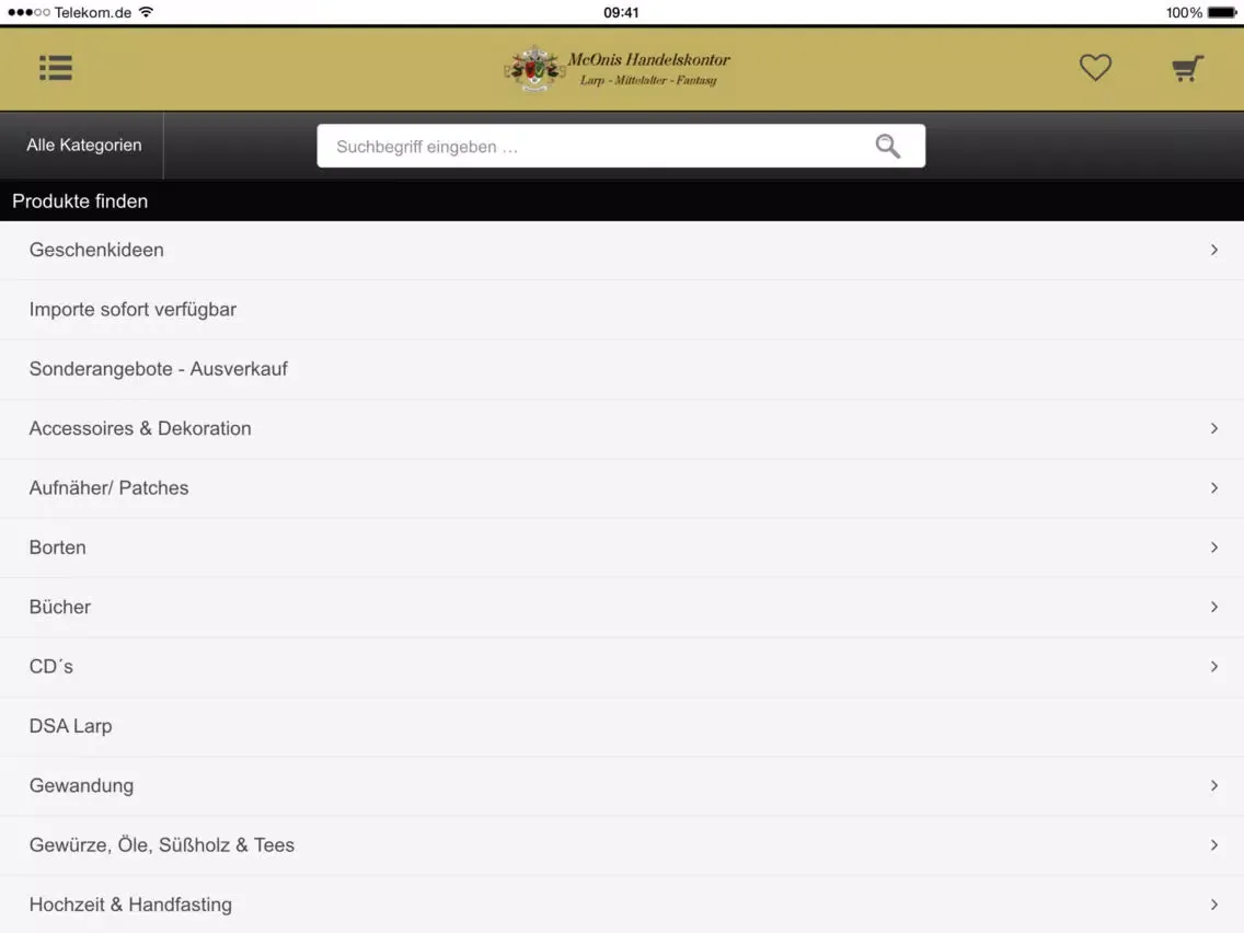 McOnis Handelskontor Mobile iPad  Screenshots