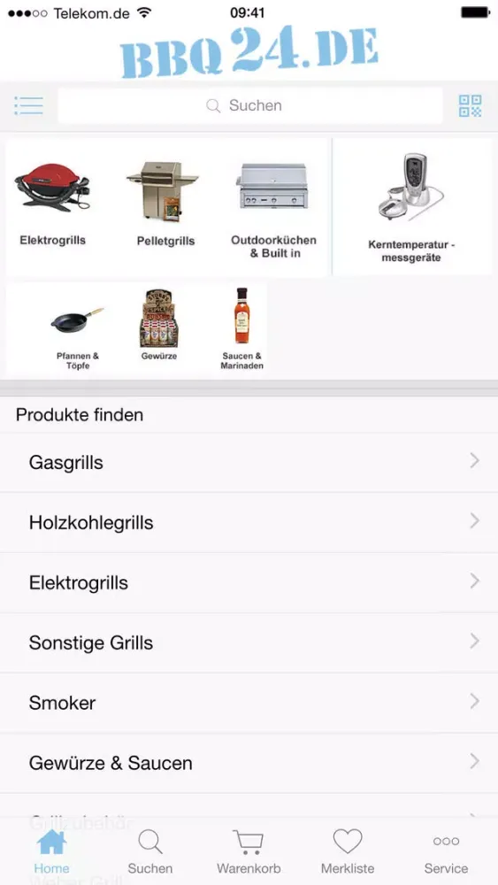 Tangkapan layar BBQ24 - Shop für BBQ und Grill