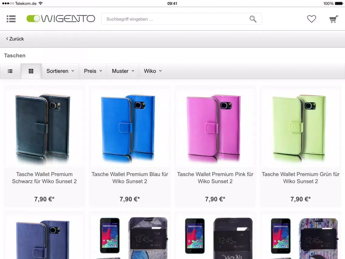 Ảnh chụp màn hình của Wigento Gadgets and More iPad 