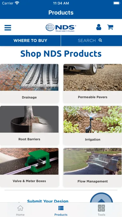 Ảnh chụp màn hình của NDS Stormwater Drainage Tools