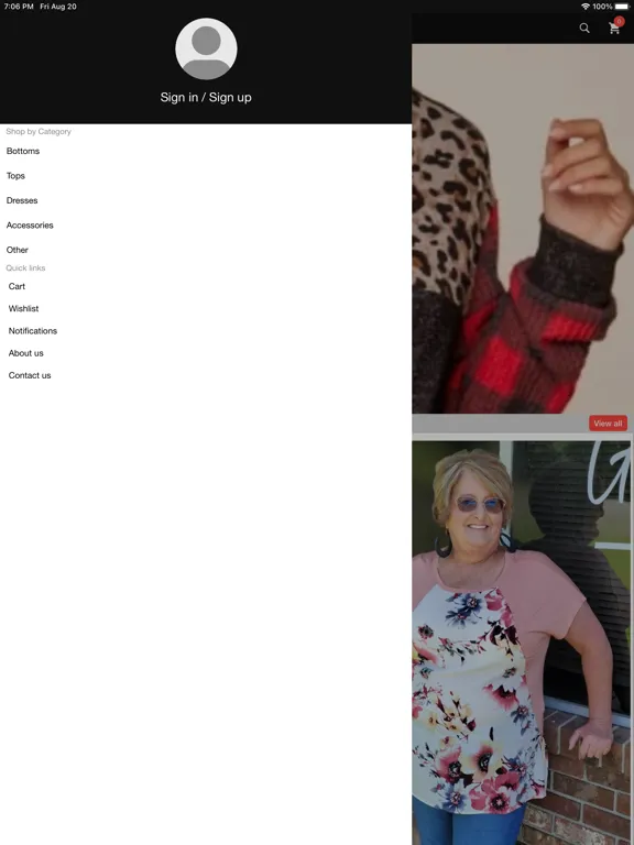 Gypsy Willows Curvy Boutique iPad  Screenshots