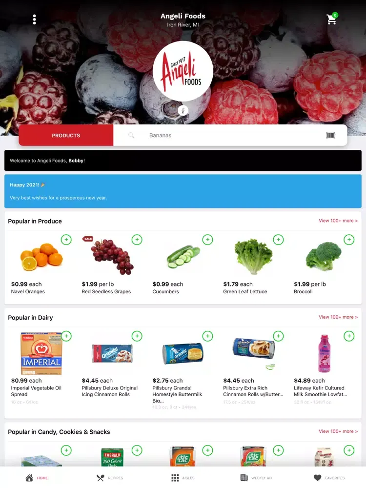 Screenshot di Angeli Foods iPad 