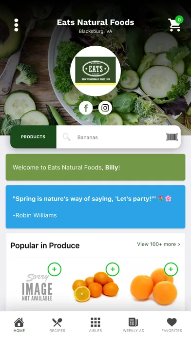 Eats Natural Foods Screenshots