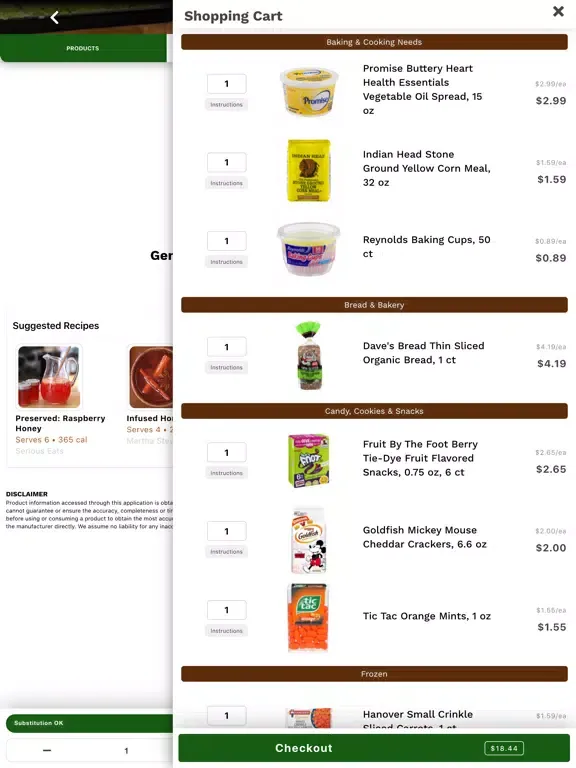 Tangkapan layar Shop Shady Maple Farm Market iPad 