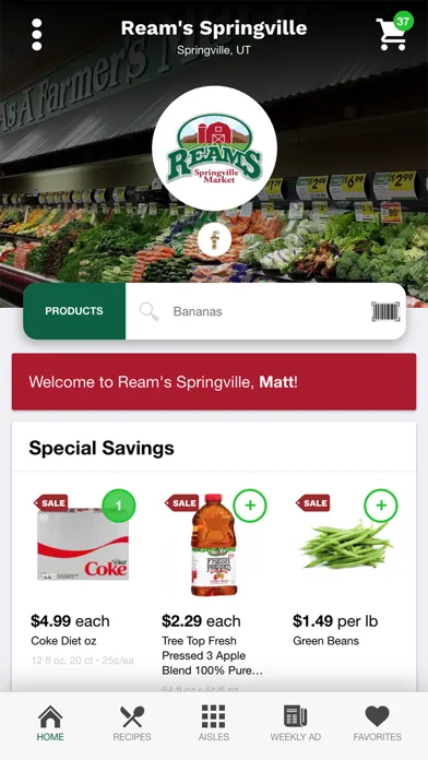 Ảnh chụp màn hình của Ream's Springville Market