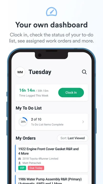 Shopmonkey for Techs سکرین شاٹس