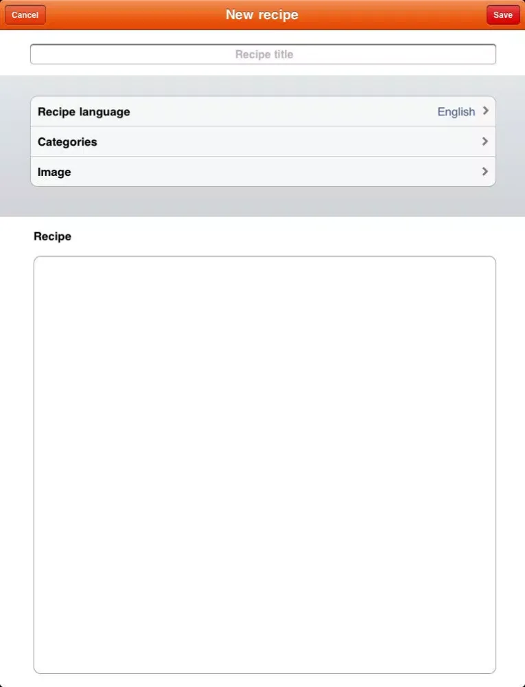 Tangkapan layar Recipe Organizer Shop'NCook Lite iPad 