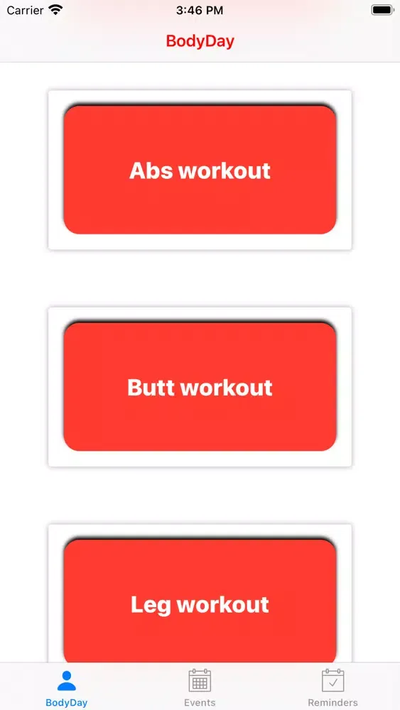 Capturas de pantalla de BodyDay