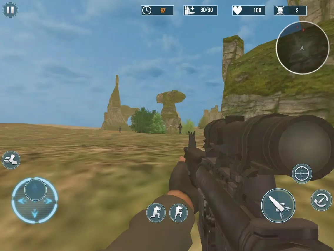 Capturas de tela do Shooting Enemy Terrible X iPad 
