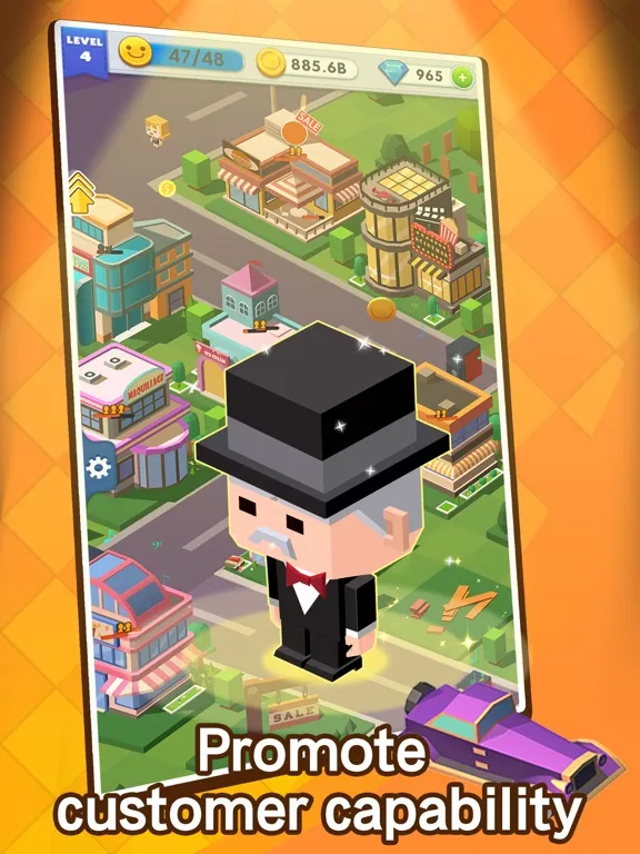 Tangkapan layar Shopping Mall Tycoon iPad 