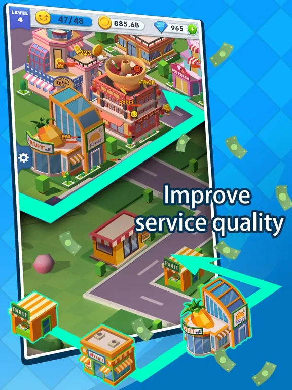 Tangkapan layar Shopping Mall Tycoon iPad 