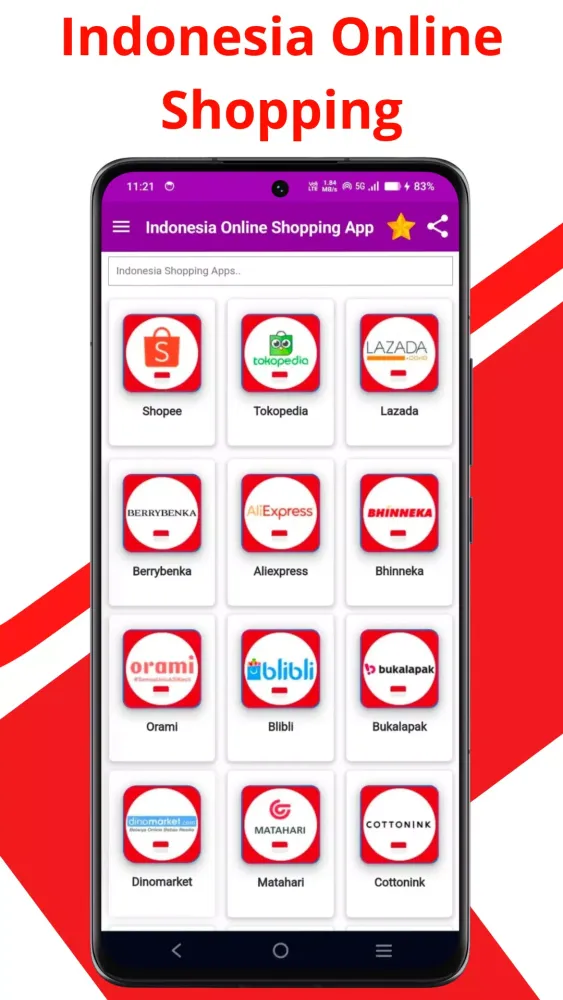 Online Indonesia Shopping Apps应用截图