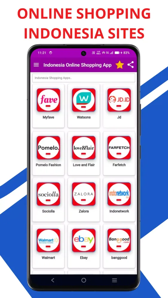 Online Indonesia Shopping Apps应用截图
