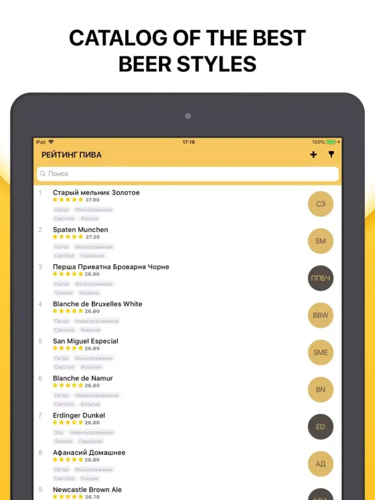 Screenshot di Pint - Beer Rating iPad 