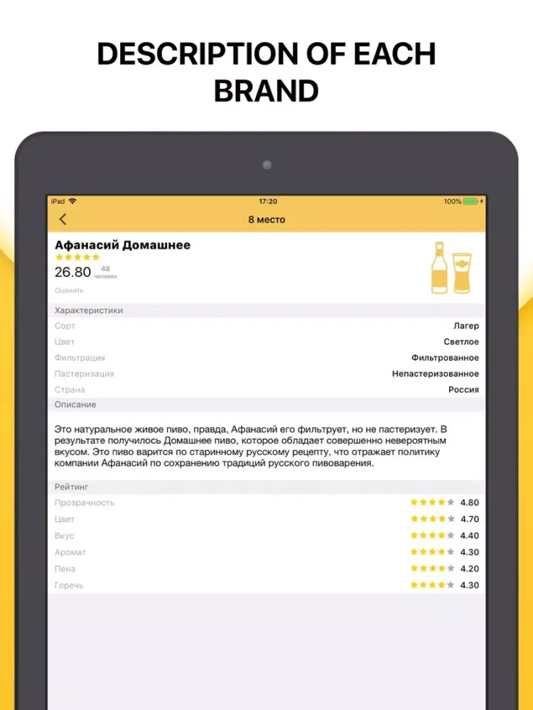 Screenshot di Pint - Beer Rating iPad 