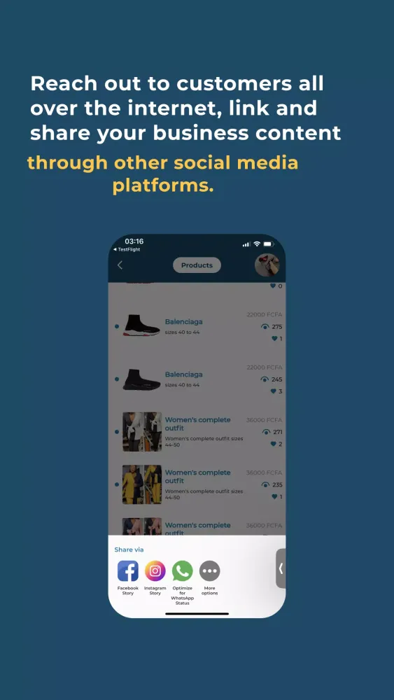 Screenshot di Shoppy MarketSpace Vendor