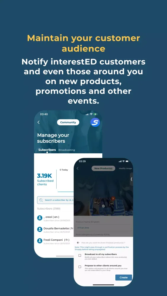 Screenshot di Shoppy MarketSpace Vendor